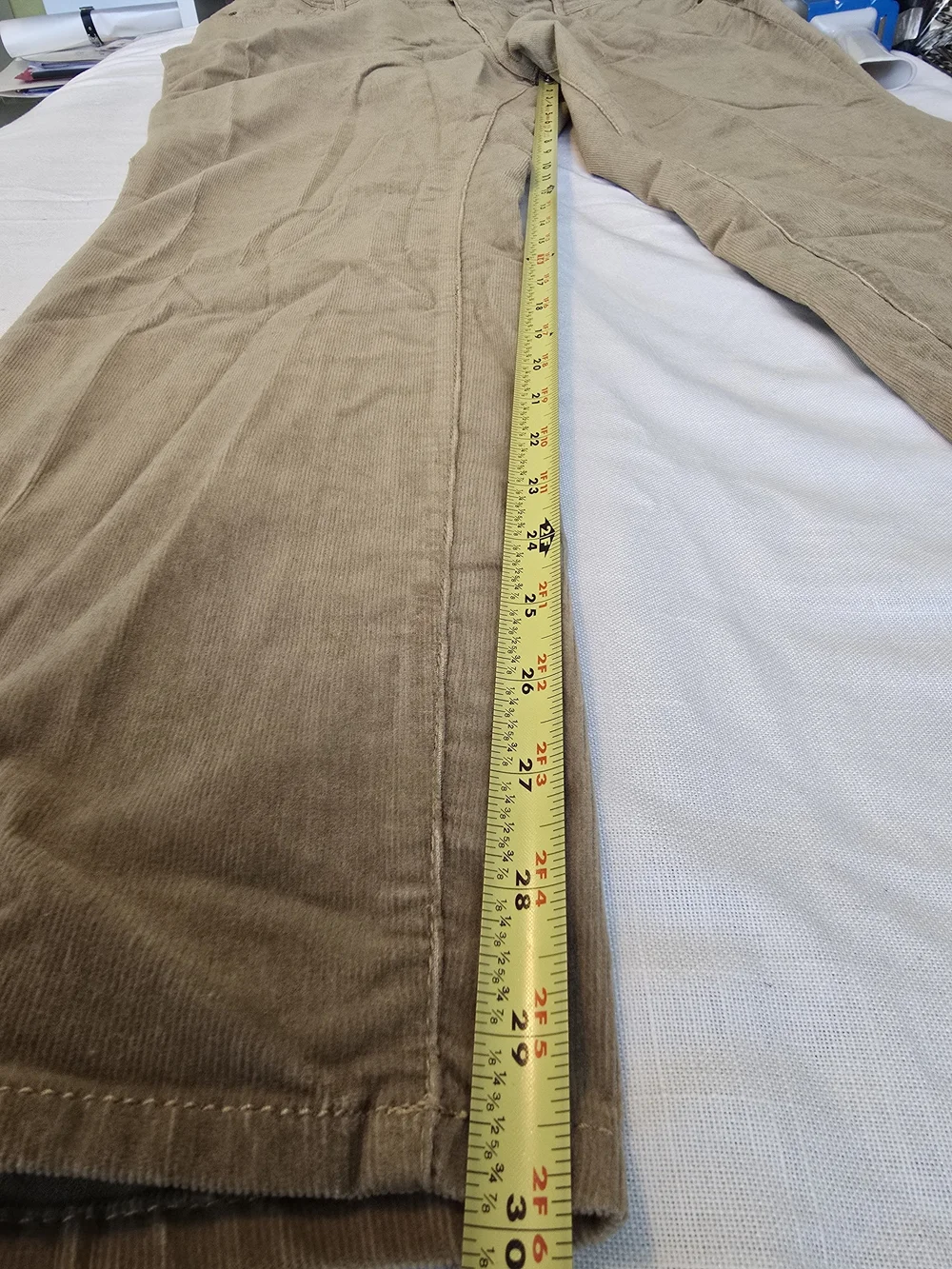 NWT Coldwater Creek Casual Corduroy Pants in Light Brown Sz 20 - Picture 4 of 4